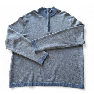 Men's Merino Blend 1/4 Zip Sweater Toscano